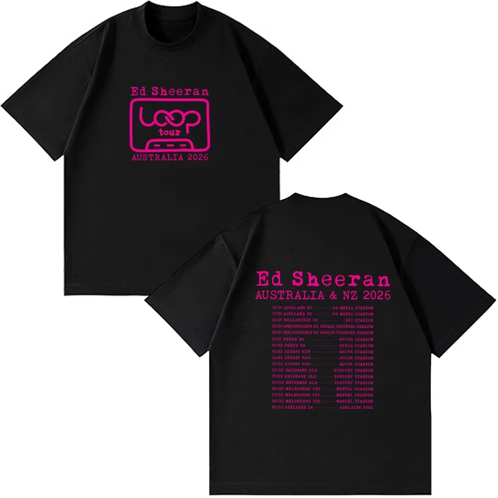 Summer Clothing Australia - T-shirts de la tournée Ed Sheeran