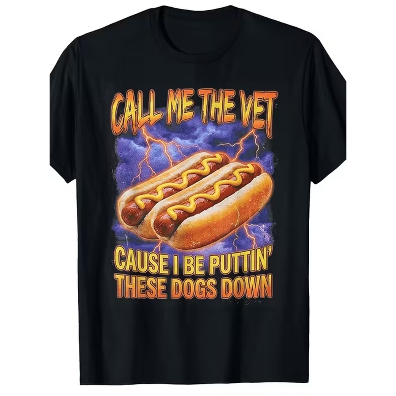 Summer Dog Clothing - T-shirt humoristique « Vétérinaire Hot Dog