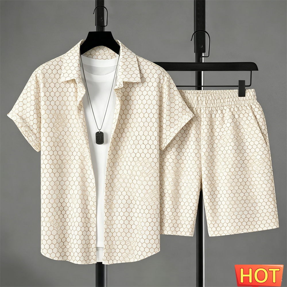 Summer Clothing Line - Ensemble Chemise Homme Été Dégradé et