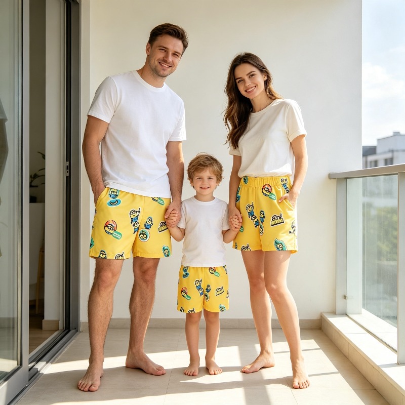 Board Short Surf - Shorts de bain imprimés Minions pour