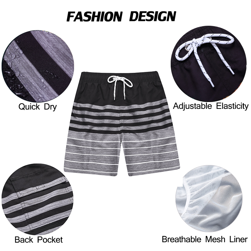 Shorts de plage imprimés pour  - Board Short Surf avis et prix
