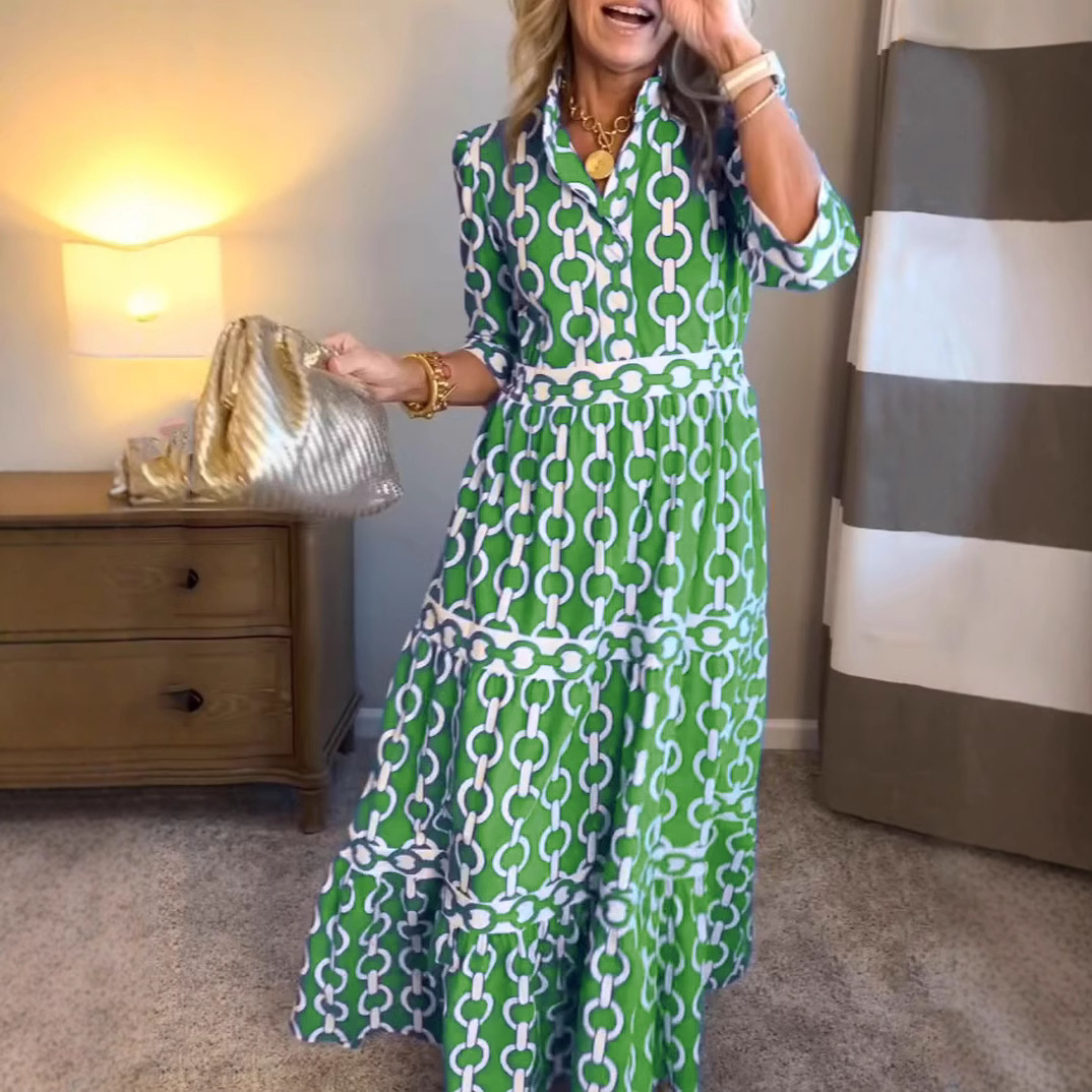 Robe longue à imprimé géométri - Summer Clothing Amazon avis et prix