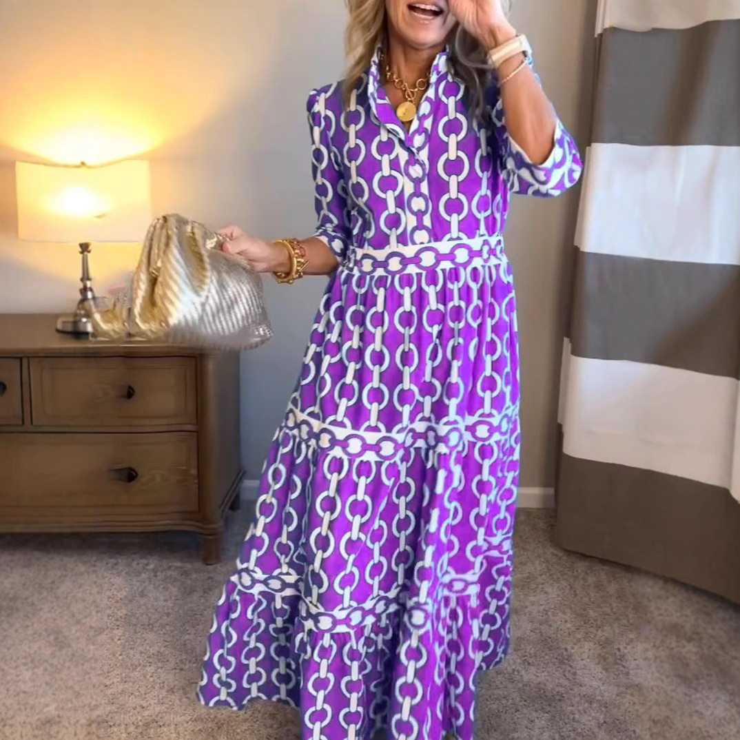 Robe longue à imprimé géométri - Summer Clothing Amazon avis et prix
