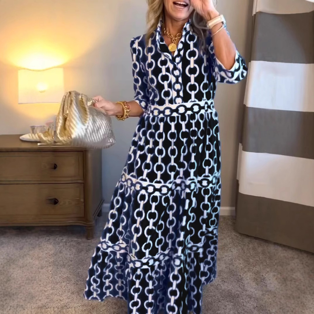 Robe longue à imprimé géométri - Summer Clothing Amazon avis et prix