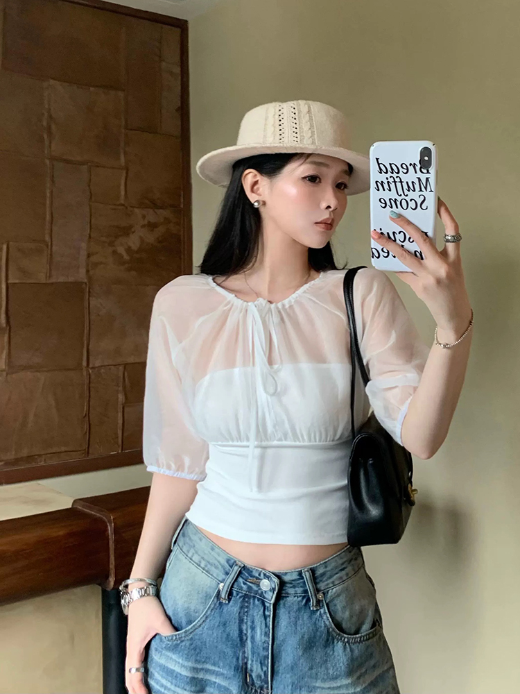 Haut à empiècements en soie de - Summer Clothing avis et prix