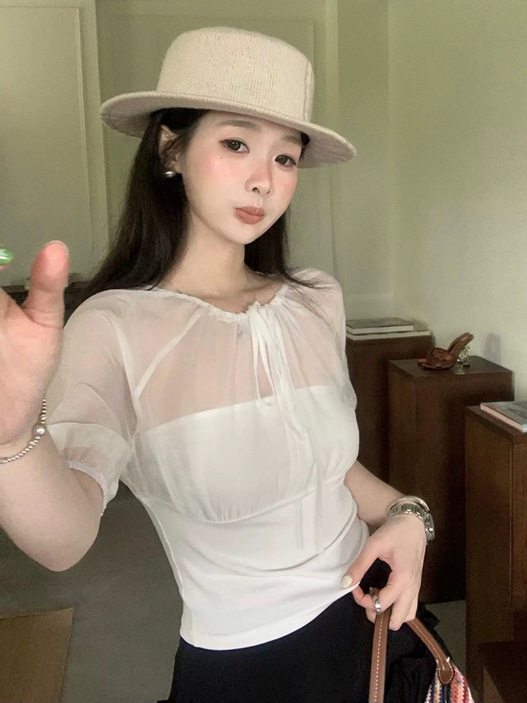 Haut à empiècements en soie de - Summer Clothing avis et prix