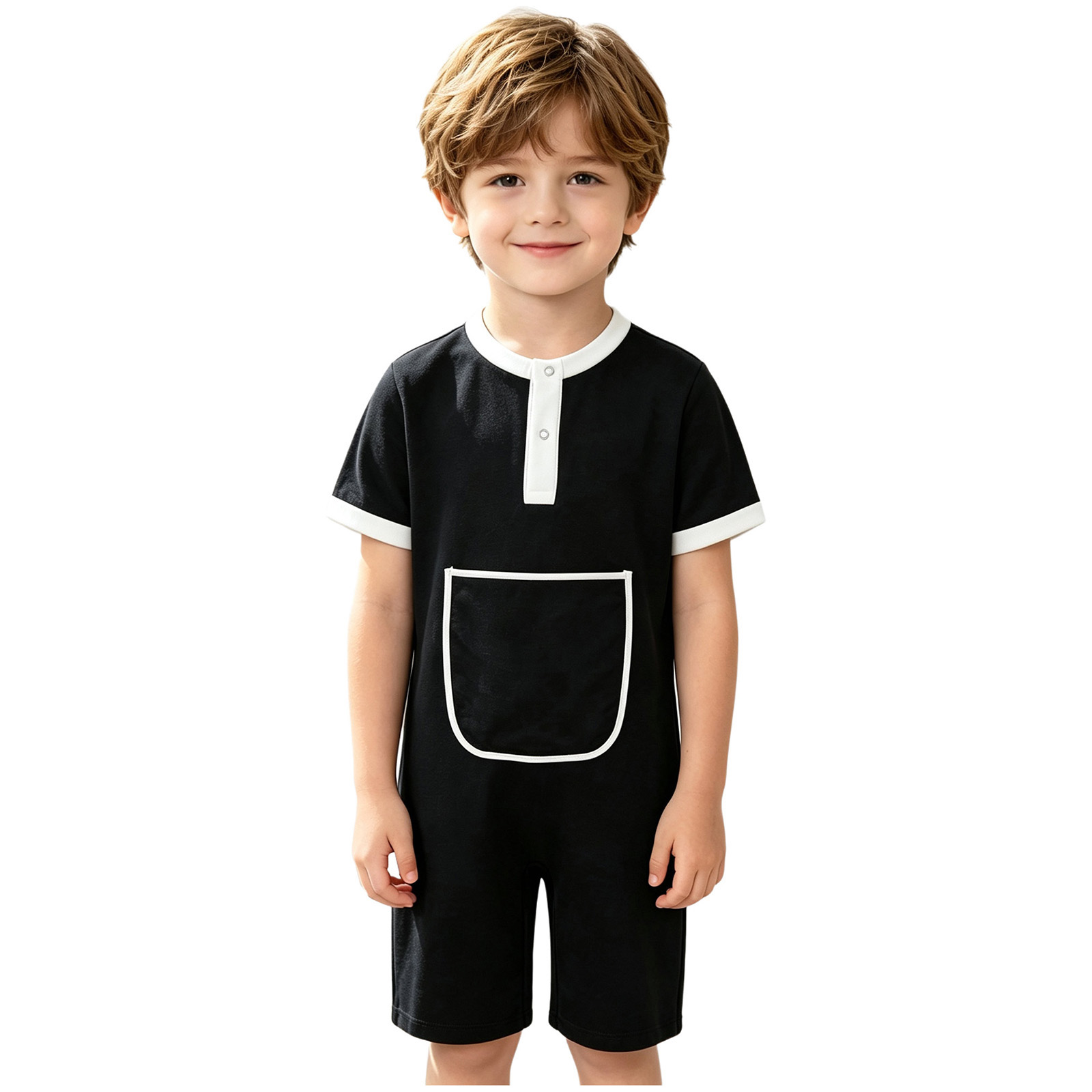 Combinaison à boutons pour enf - Summer Clothing Kids Boys avis et prix