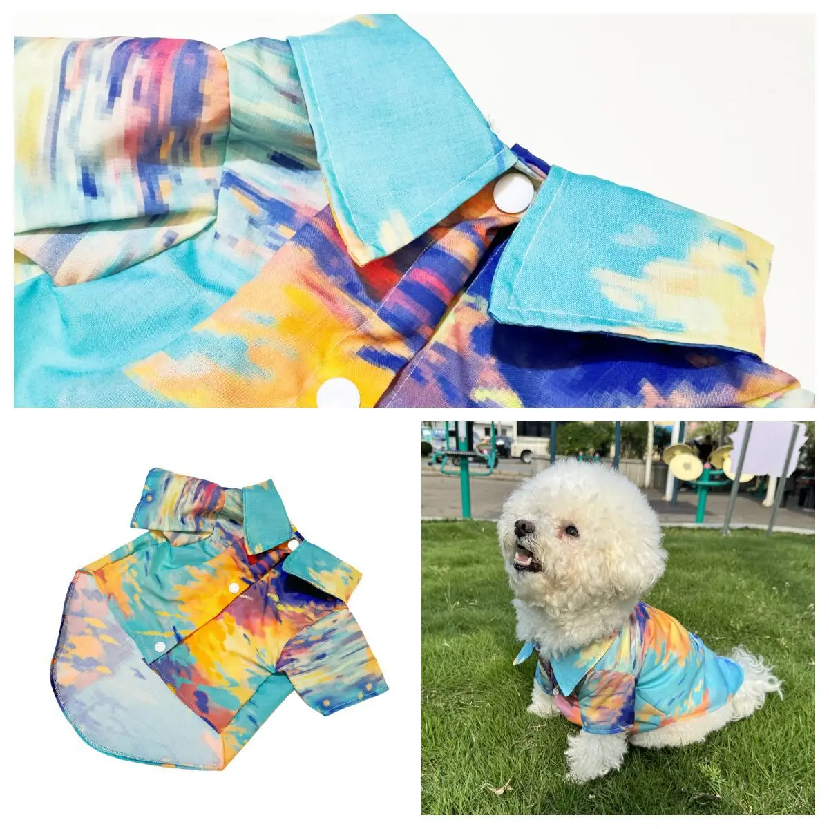 Chemise hawaïenne pour animaux - Summer Dog Clothing avis et prix