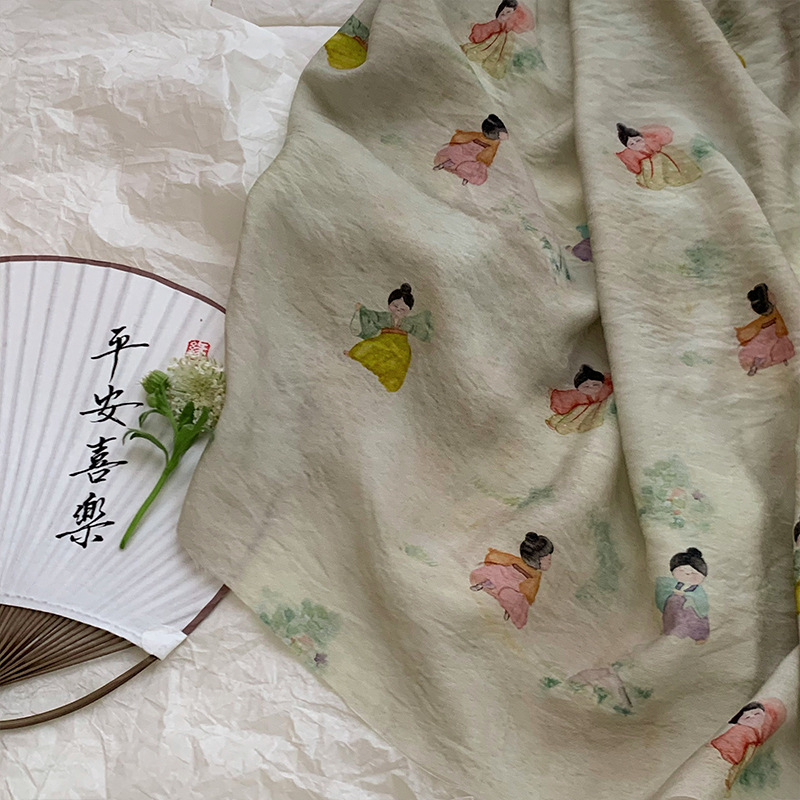 Tissu imprimé mignon pour bric - Summer Clothing Fabric avis et prix