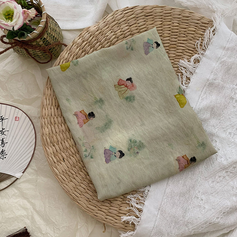Tissu imprimé mignon pour bric - Summer Clothing Fabric avis et prix
